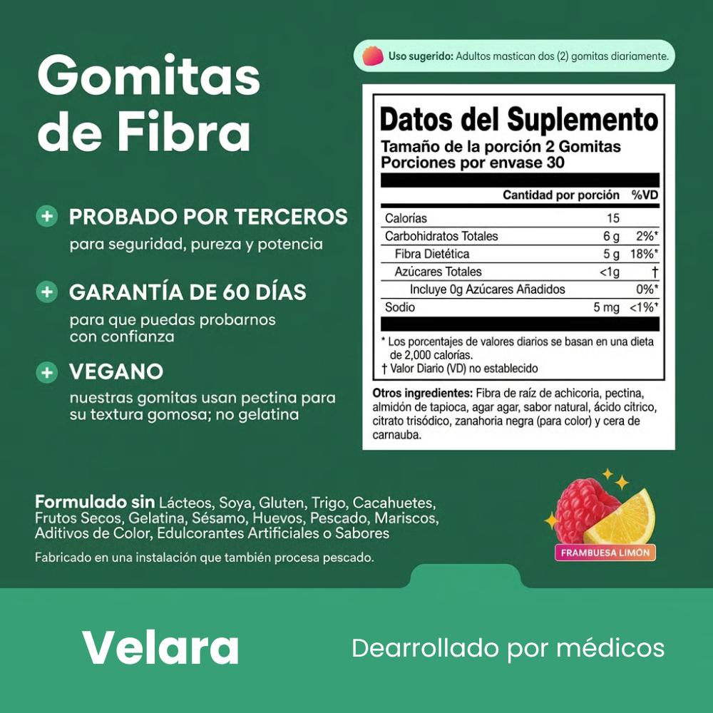 Velara® Gummies | Controla tu Hinchazón