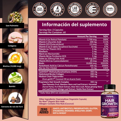 Velara | Suplemento para el Cabello