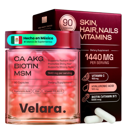 Velara® | Suplemento para piel, cabello y uñas