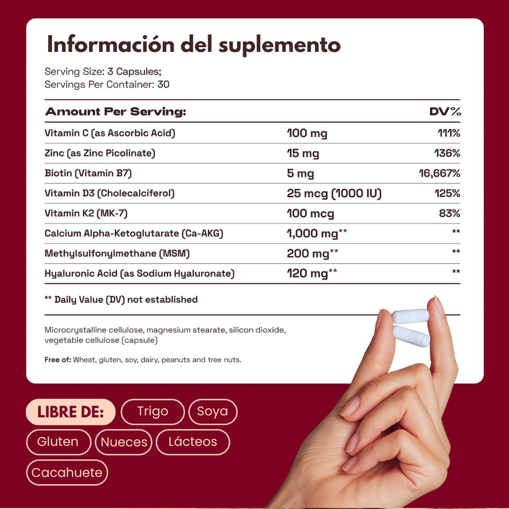 Velara® | Suplemento para piel, cabello y uñas